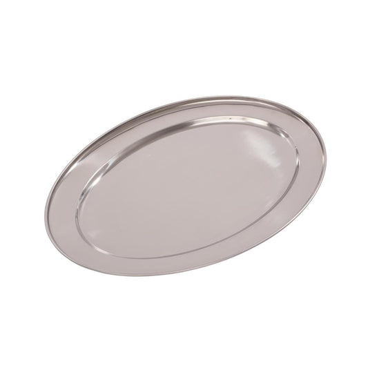 Oval Meat Flat St/St - 20"