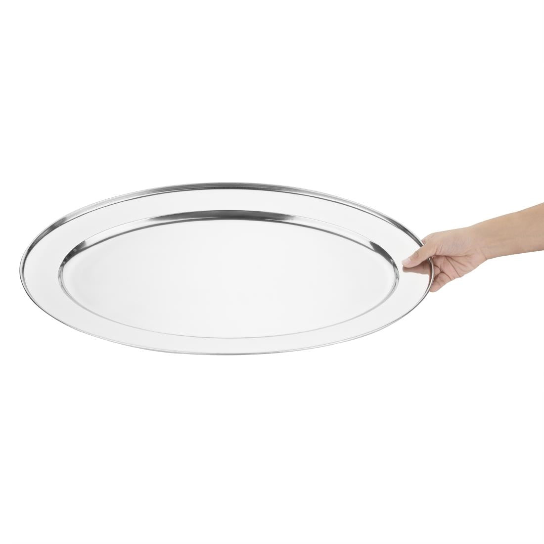 Oval Serving Flat St/St - 24"