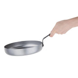 Vogue Carbon Steel Omelette Pan - 200mm 8"