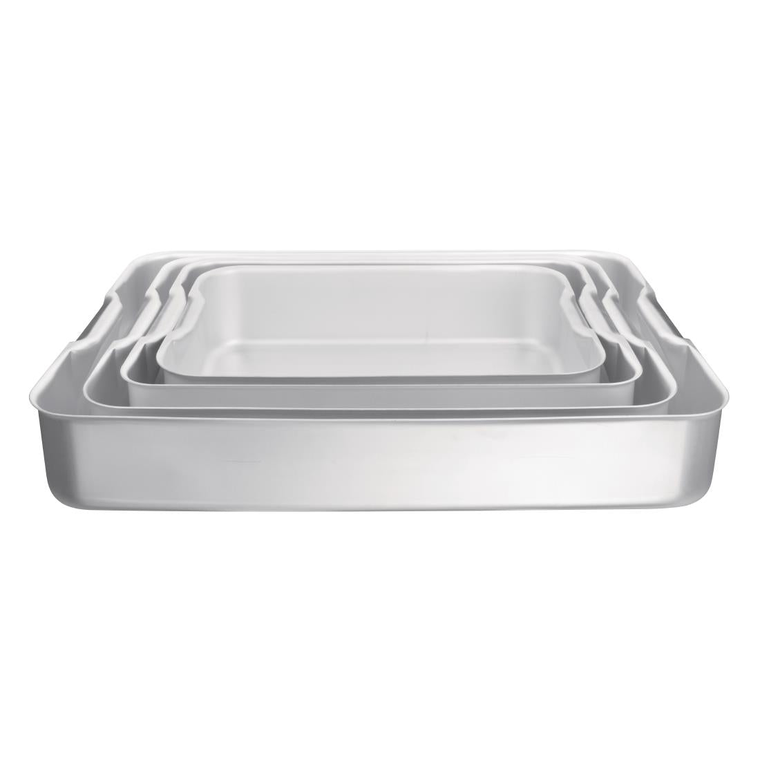 Vogue Deep Roasting Pan with Integrated Handles Alu - 420x305x100mm 16 1/2x12x4"