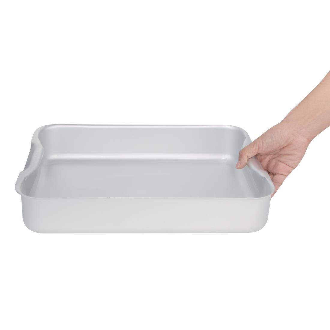 Vogue Roasting Dish w/Integrated Handles Alu-37x26 1/2x7cm 14 1/2x10 1/2x2 3/4"