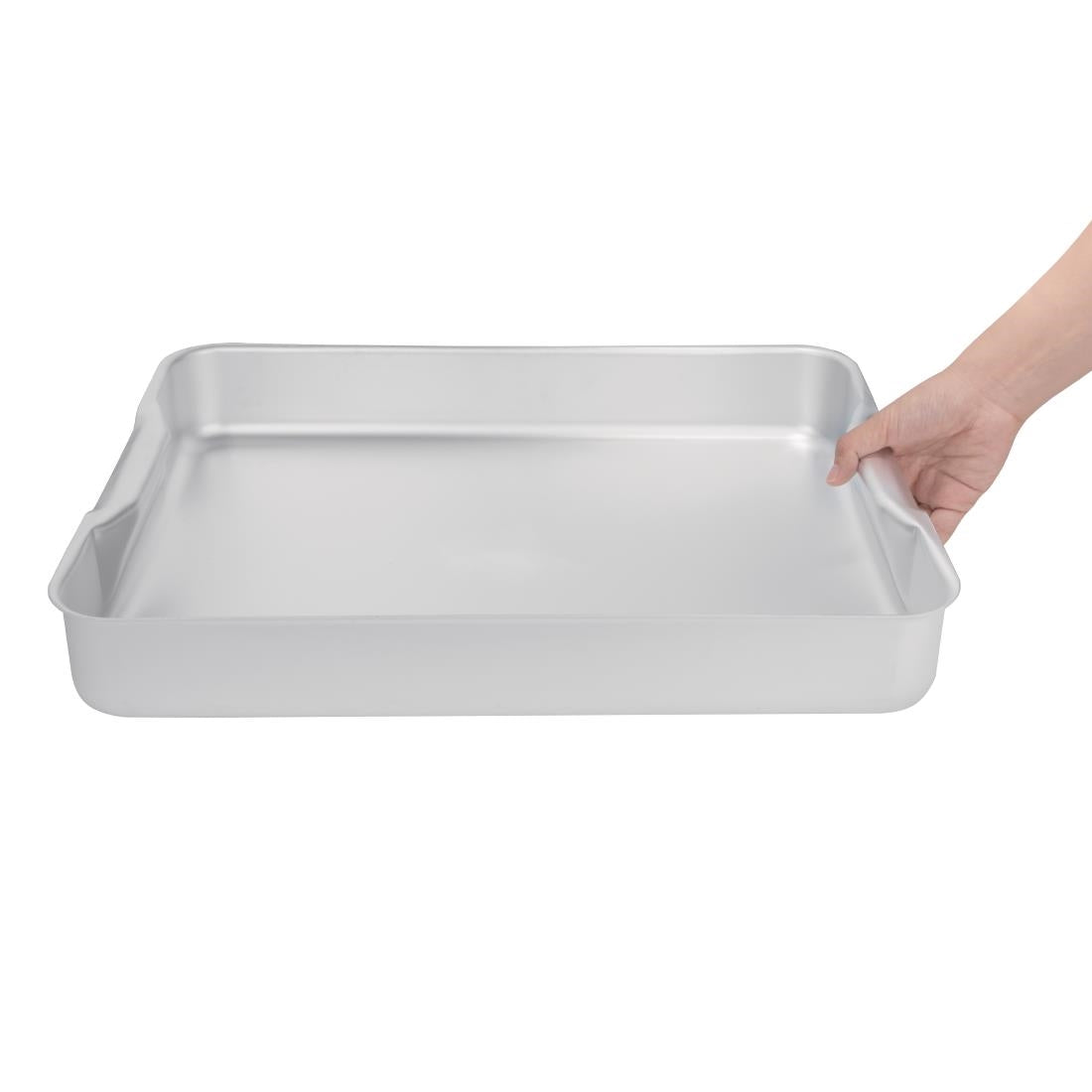 Vogue Roasting Dish with Integrated Handles Alu - 470x355x70mm 18 1/2x14x2 3/4"