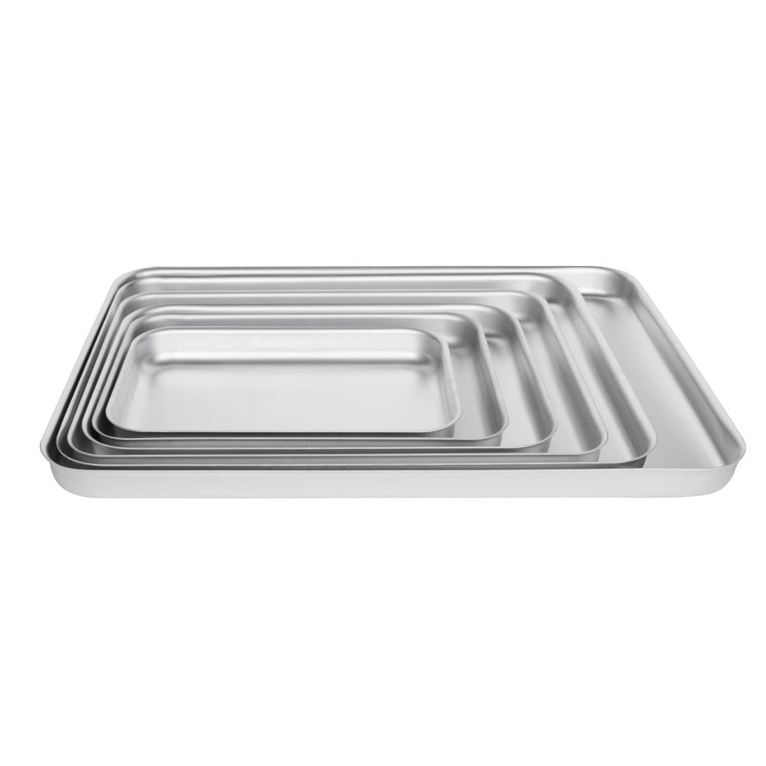 Vogue Bakewell Pan Alu - 320x215x40mm 12 1/2x8 1/2x1 1/2"