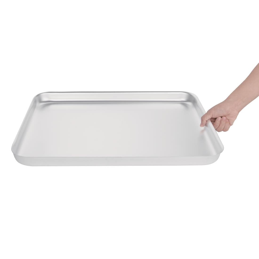 Vogue Bakewell Pan Alu - 520x420x40mm 20 1/2x16 1/2x1 1/2"