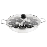 Vogue Aluminium 12 Egg Poacher Non-Stick Cups - 350mm 14"