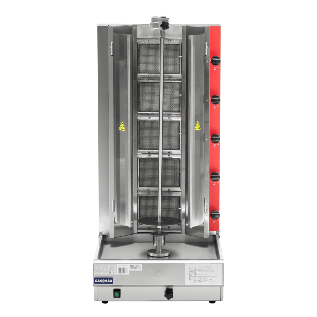 GasMax Semi-automatic 5 Burner NG Kebab Machine KB-5