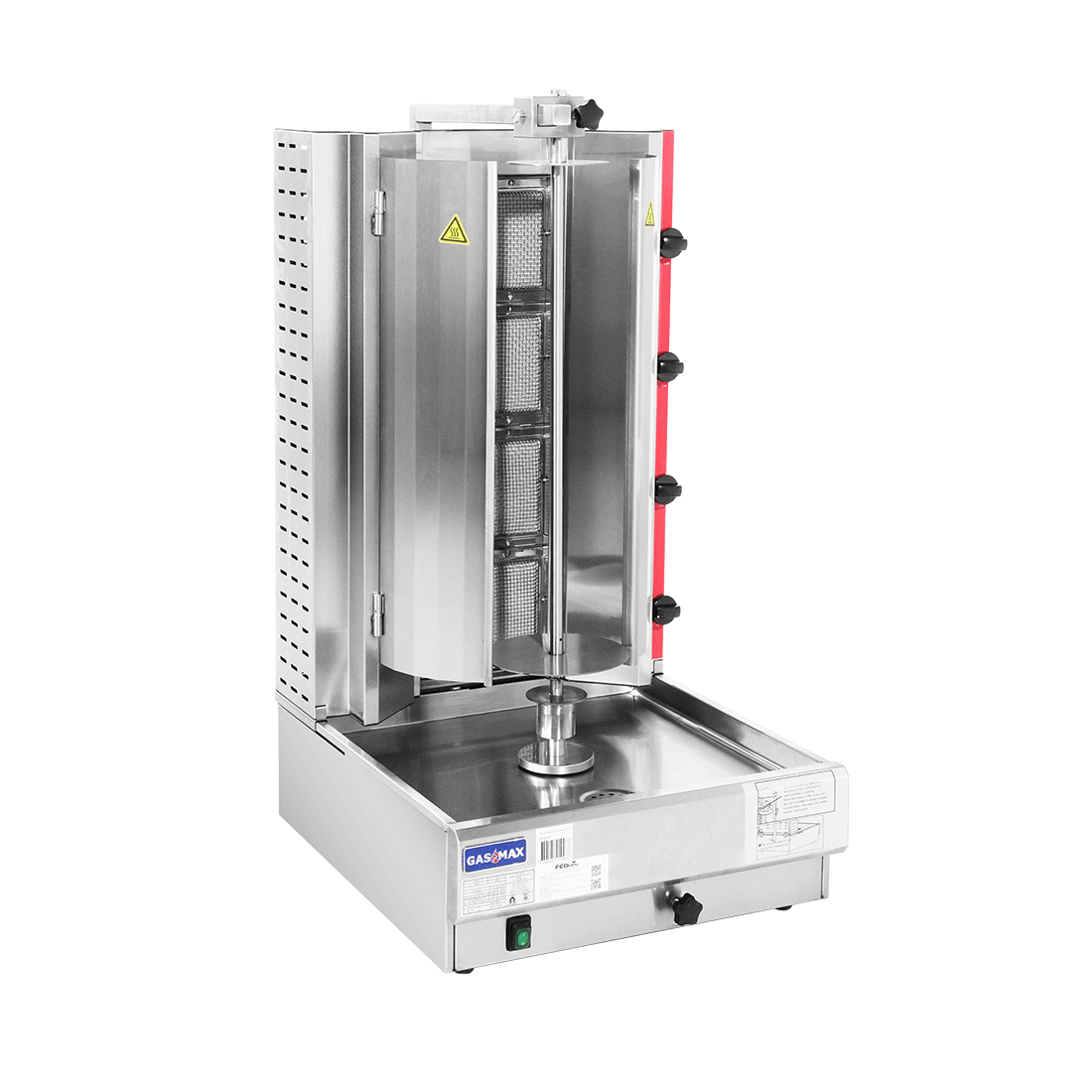 Gasmax Semi-automatic 4 Burner LPG Kebab Machine - KB-4LPG