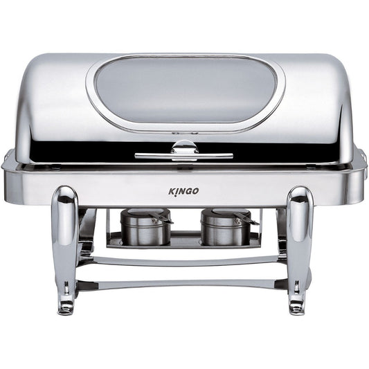 Ex-Showroom: Kingo Oblong Chafing Dish with Chrome Legs / Double - KGS2402-2-VIC695