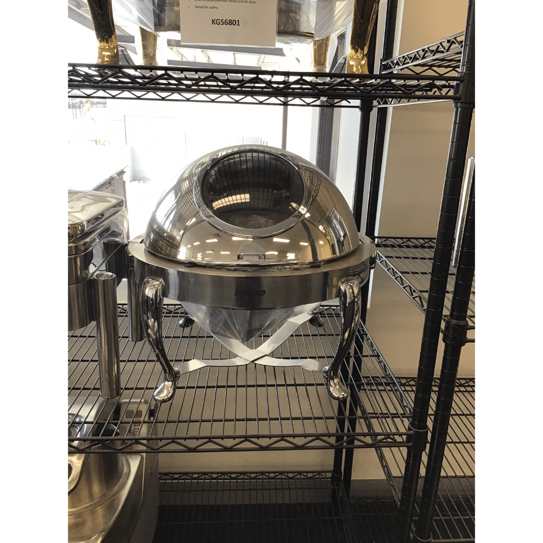 2NDs: Round Chafing Dish with Chrome Legs - KGS6803G-QLD53