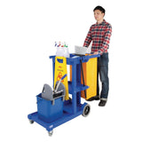 Cleaning Trolley Blue