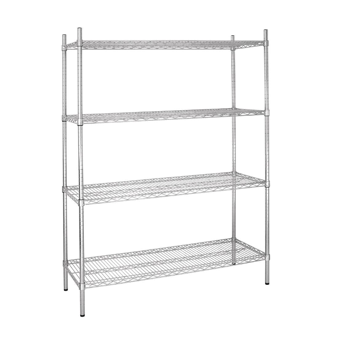 EDLP Vogue Flat Pack 4 Shelf Unit - 1525x460x1840mm 60x18x72 1/2"