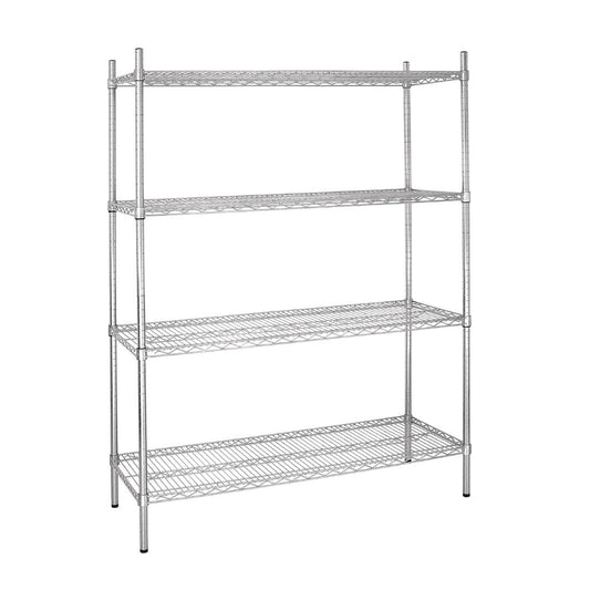 EDLP Vogue Flat Pack 4 Shelf Unit - 1525x460x1840mm 60x18x72 1/2"