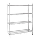 EDLP Vogue Flat Pack 4 Shelf Unit - 1525x460x1840mm 60x18x72 1/2"