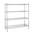 EDLP Vogue Flat Pack 4 Shelf Unit - 1830x1830x460mm 72x72x18"