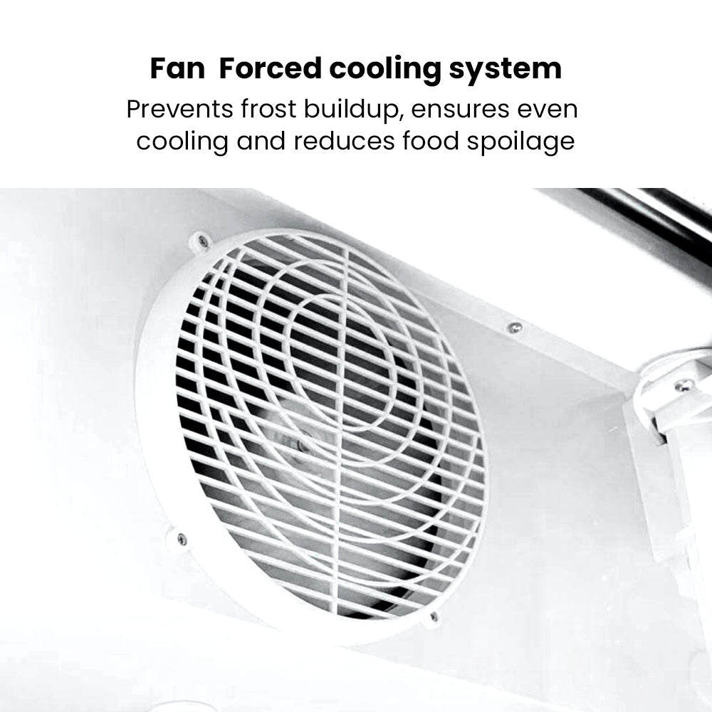 Thermaster Colourbond Upright Beverage Fridge 2 Doors Black - LG-1000BP