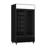 Thermaster Colourbond Upright Beverage Fridge 2 Doors Black - LG-1000BP