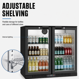 Thermaster Under Bench Two Door Bar Fridge/Cooler - LG-208HC