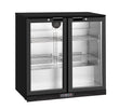 Thermaster Under Bench double Heated Glass Doors Bar Cooler with heater switch - LG-208TD
