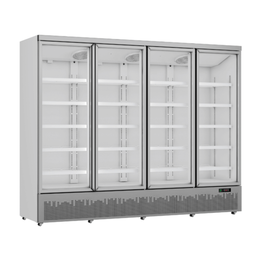 Thermaster 4 Door Glass Door Supermarket Freezer 1938L - LG-2500GBMF