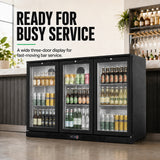 Thermaster Under Bench Three Door Bar Fridge/Cooler - LG-330HC
