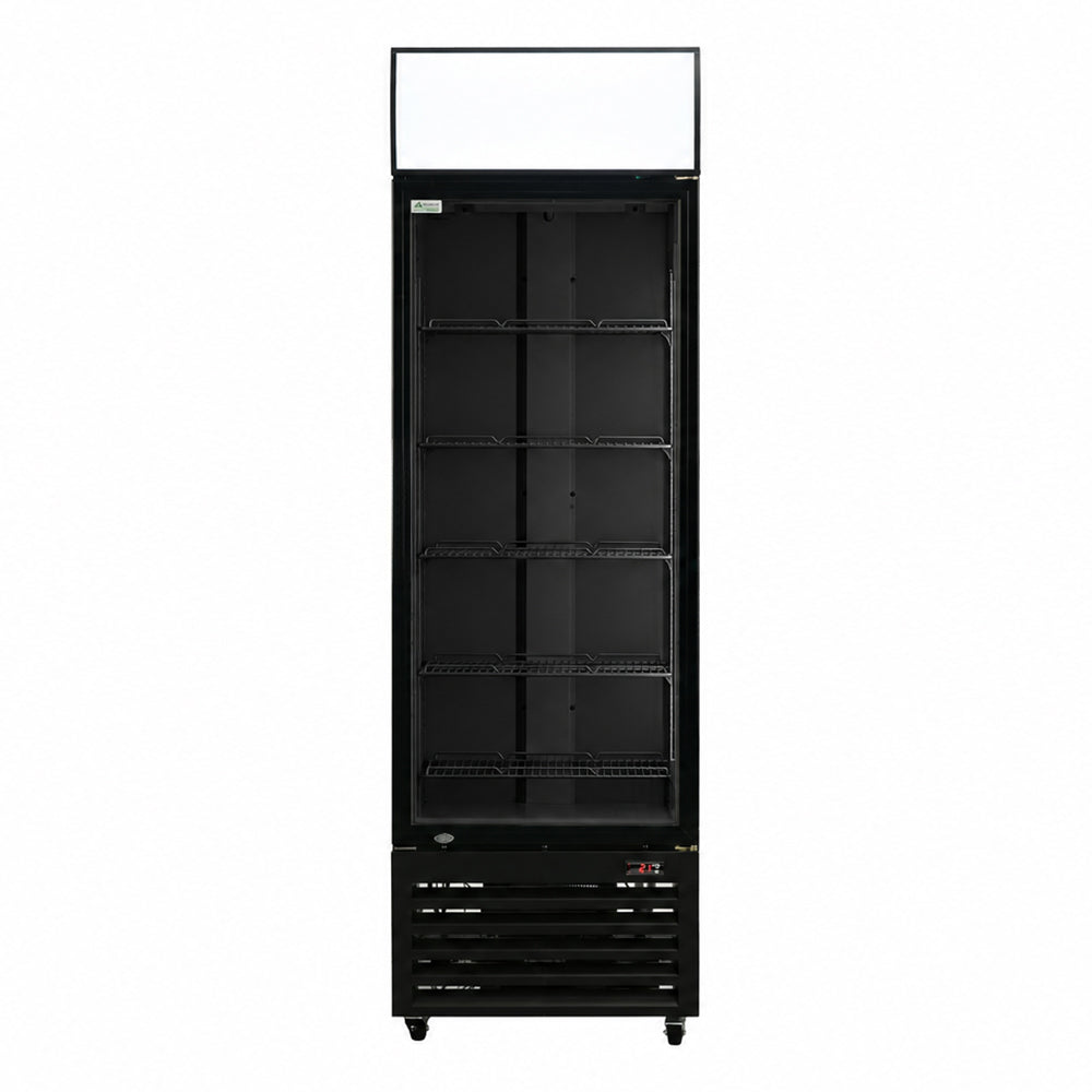 Thermaster Single Glass Door Colourbond Upright Drink Fridge - LG-370BP