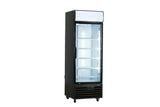 Thermaster Single Glass Door Black Colourbond Upright Drink Fridge - LG-540BP