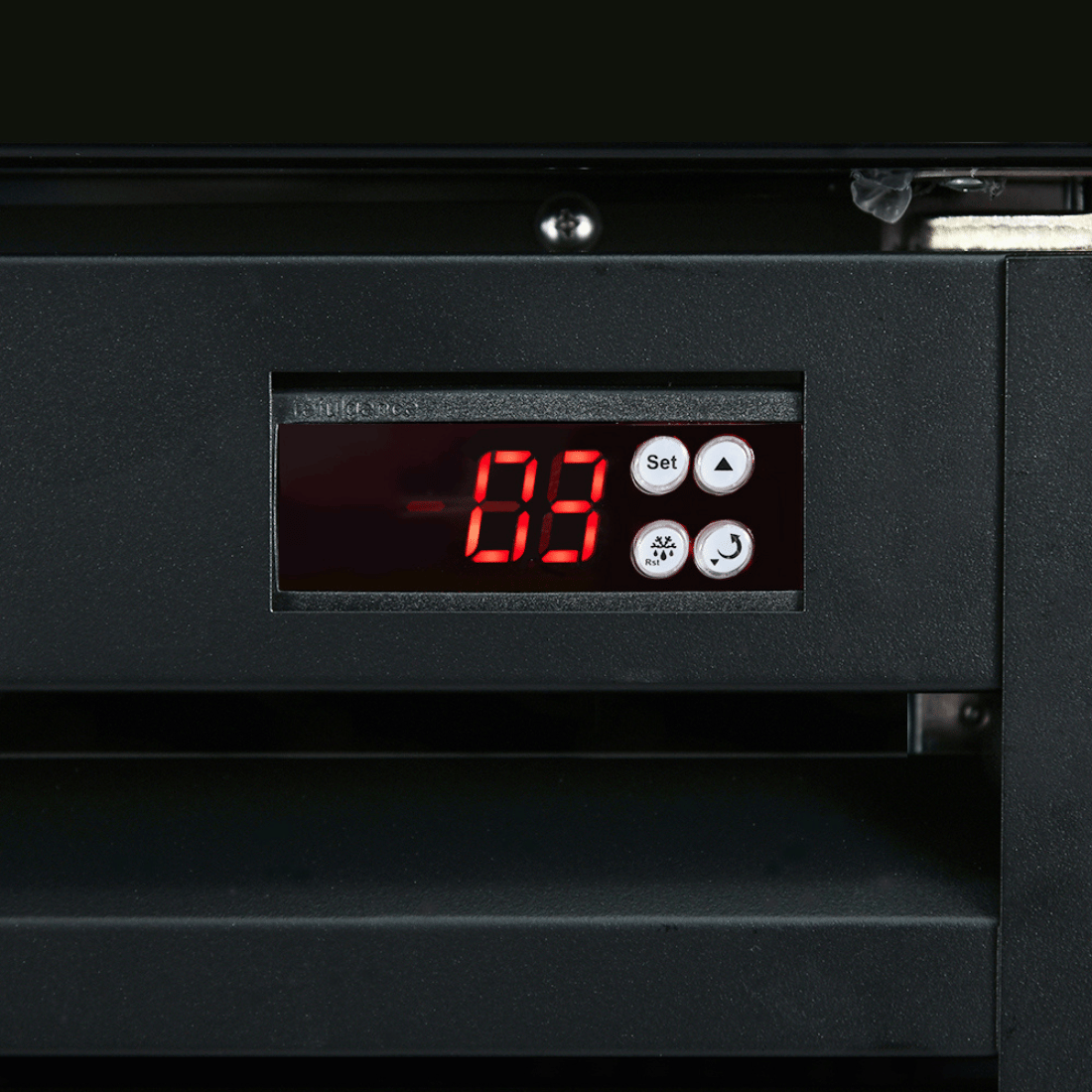 Thermaster Single Glass Door Black Colourbond Upright Drink Fridge - LG-540BP