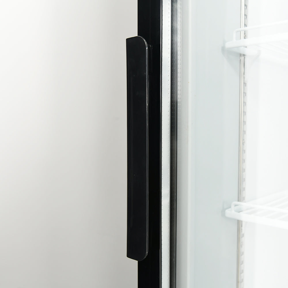 Thermaster Single Glass Door Black Colourbond Upright Drink Fridge - LG-540BP