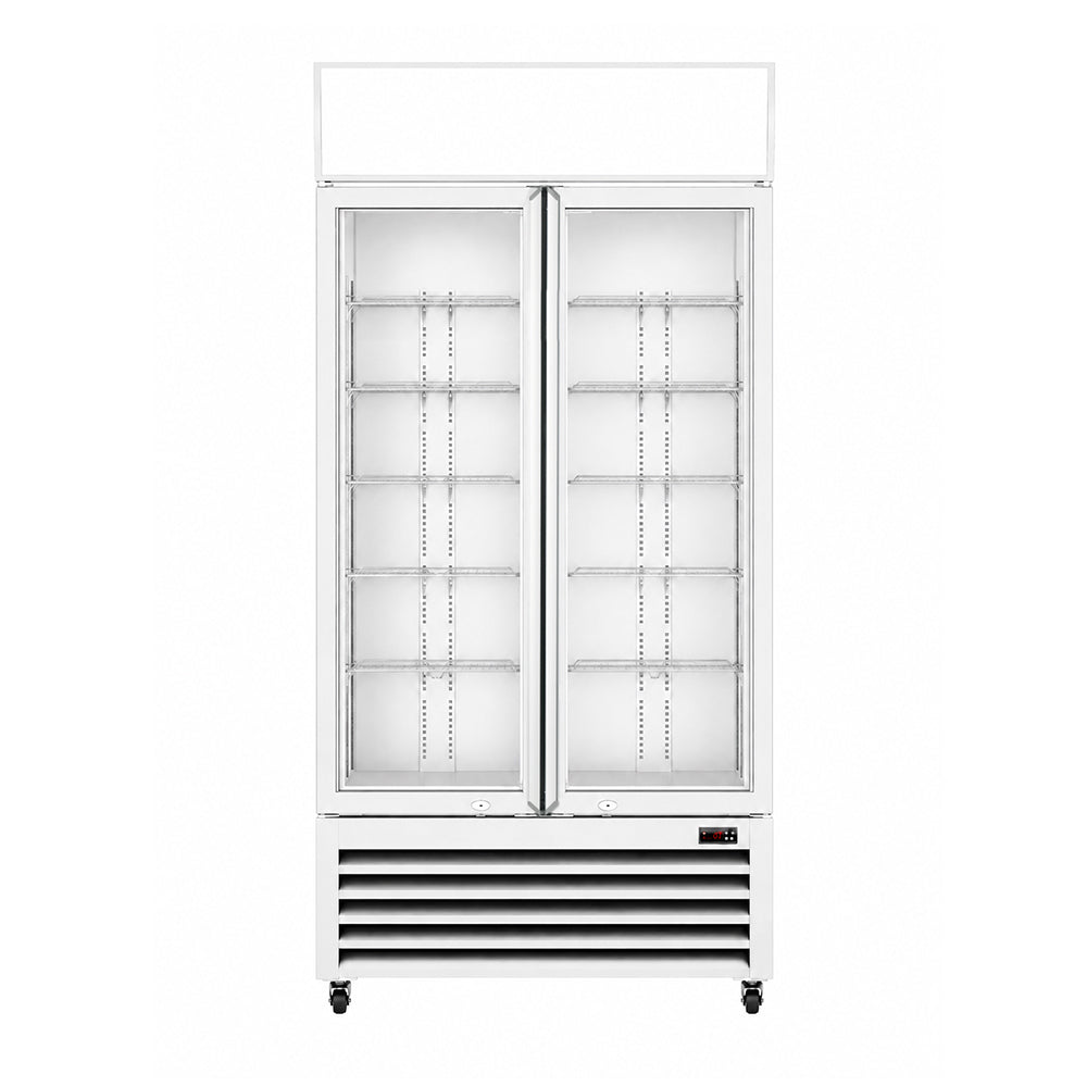 Thermaster Double Glass Door Colourbond Upright Drink Fridge - LG-580P