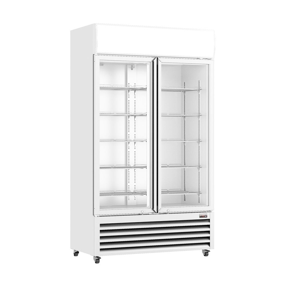Ex-Showroom: Thermaster Two Glass Door Colourbond Upright Drink Fridge - LG-730P-VIC1047