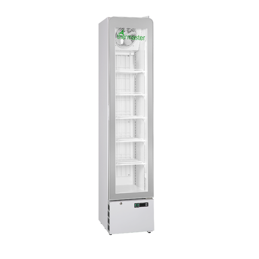 Thermaster SlimFit 165L Single Glass Door Upright Display Freezer - LG165FZ