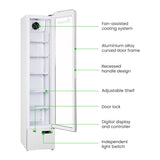 Thermaster SlimFit Upright Glass Door Beverage Fridge - LG166FA