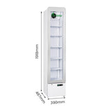 Thermaster SlimFit Upright Glass Door Beverage Fridge - LG166FA