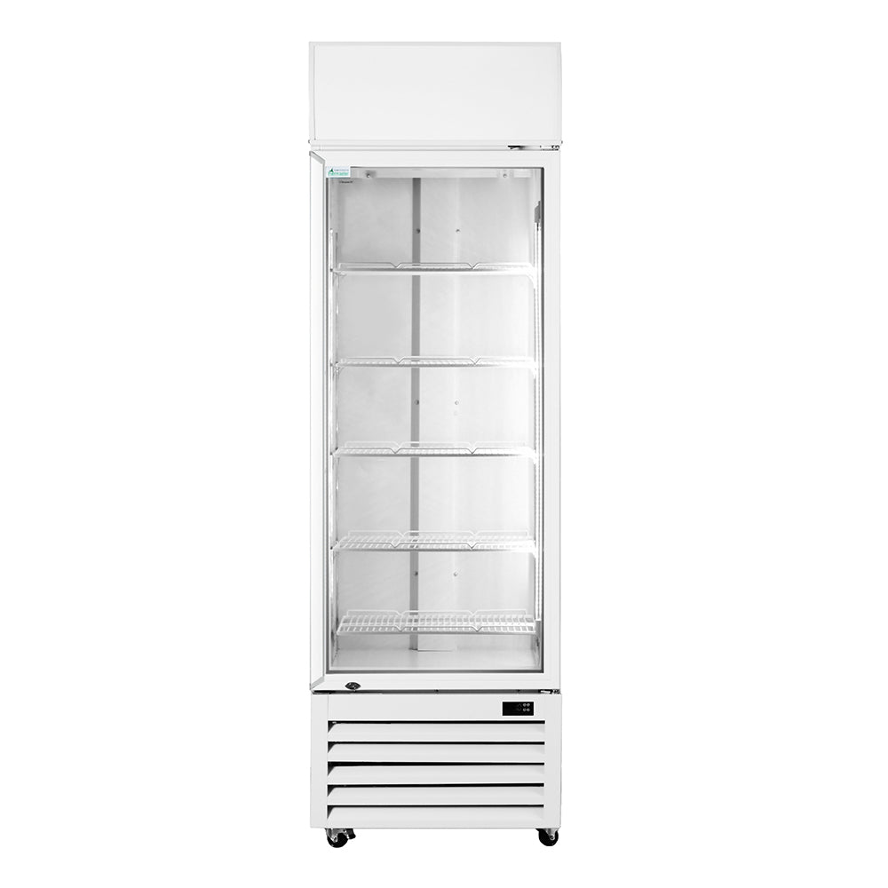 Thermaster Single Glass Door Colourbond Upright Drink Fridge - LG-370P