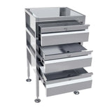 Lockable Freestanding Stainless Steel Drawer Unit (3 drawers)