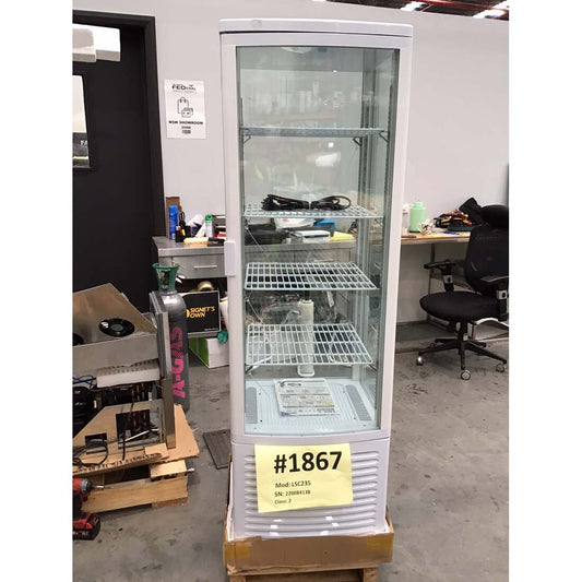 2NDs: Thermaster Four-sided Upright Beverage Display Fridge Ivory-white LSC235-NSW1867