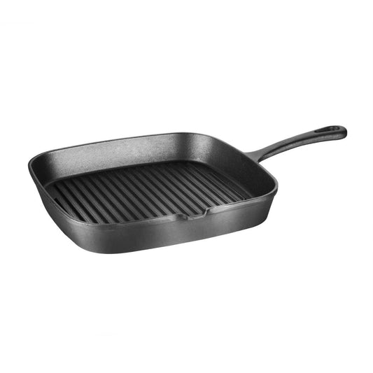 Vogue Ribbed Skillet Square - 240mm 9 1/2"