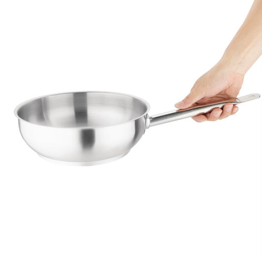 Vogue Flared Saute Pan St/St - 240mm 3Ltr 103fl oz