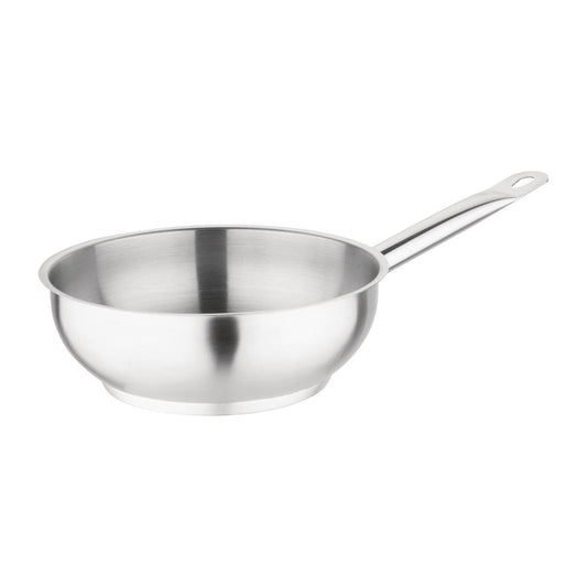 Vogue Flared Saute Pan St/St - 200mm 1 3/4Ltr 61fl oz