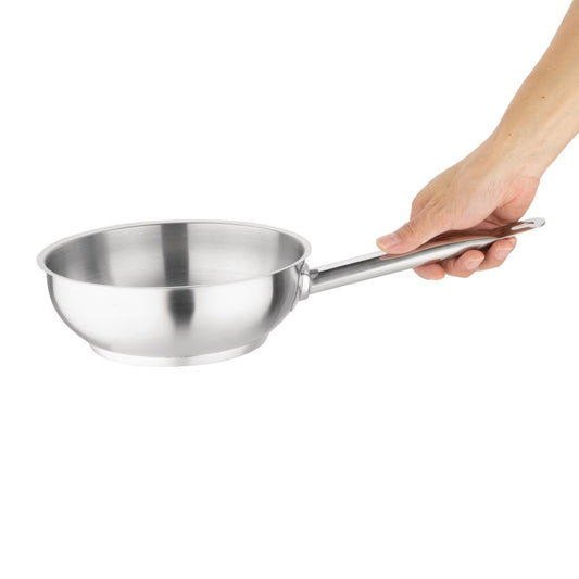 Vogue Flared Saute Pan St/St - 200mm 1 3/4Ltr 61fl oz