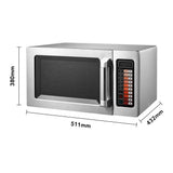 Benchstar Stainless Steel Microwave Oven - MD-1000L