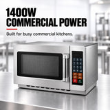 Benchstar Stainless Steel Microwave Oven - MD-1400