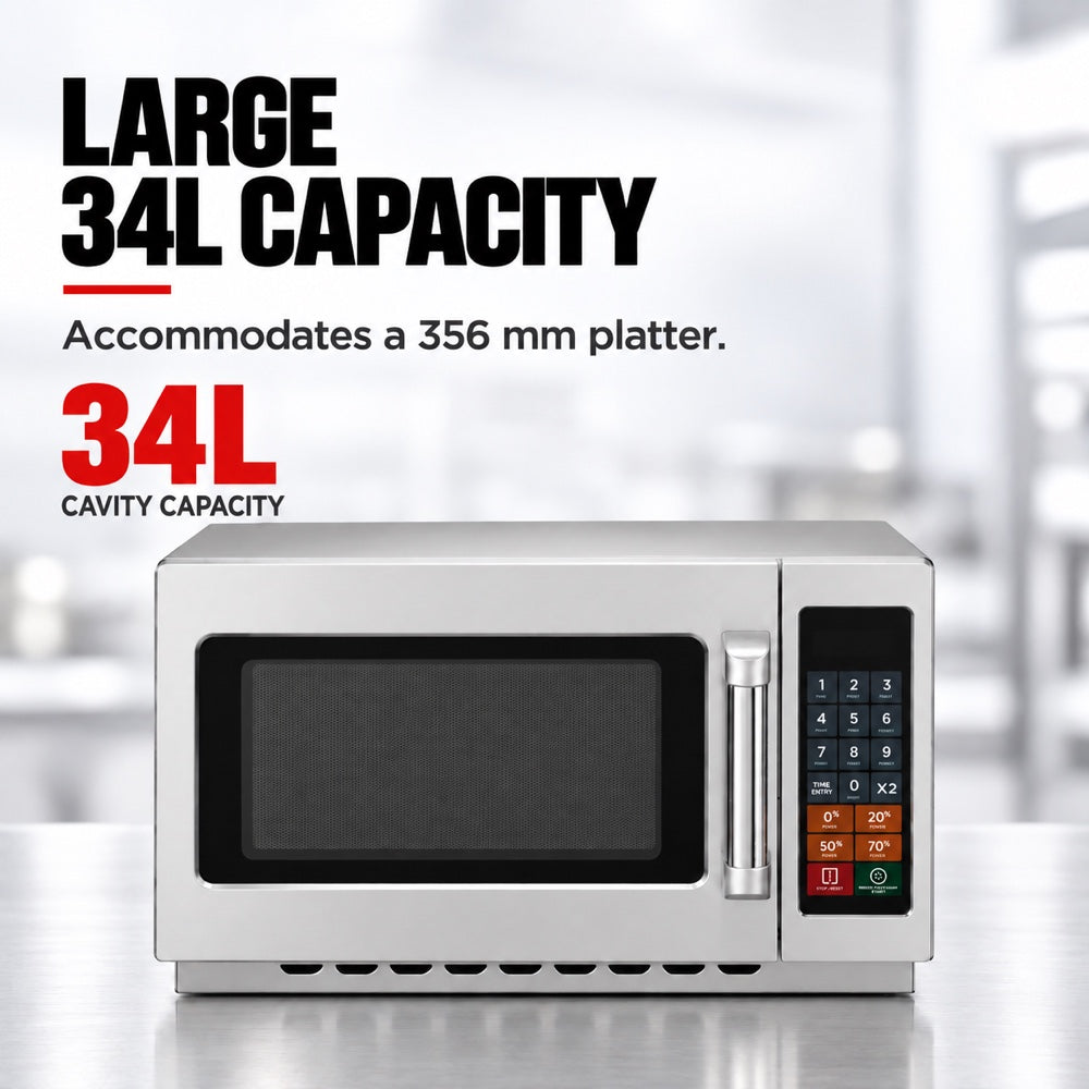 Benchstar Stainless Steel Microwave Oven - MD-1400