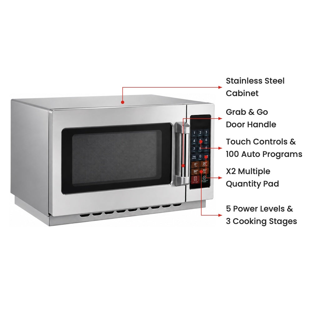Benchstar Stainless Steel Microwave Oven - MD-1400