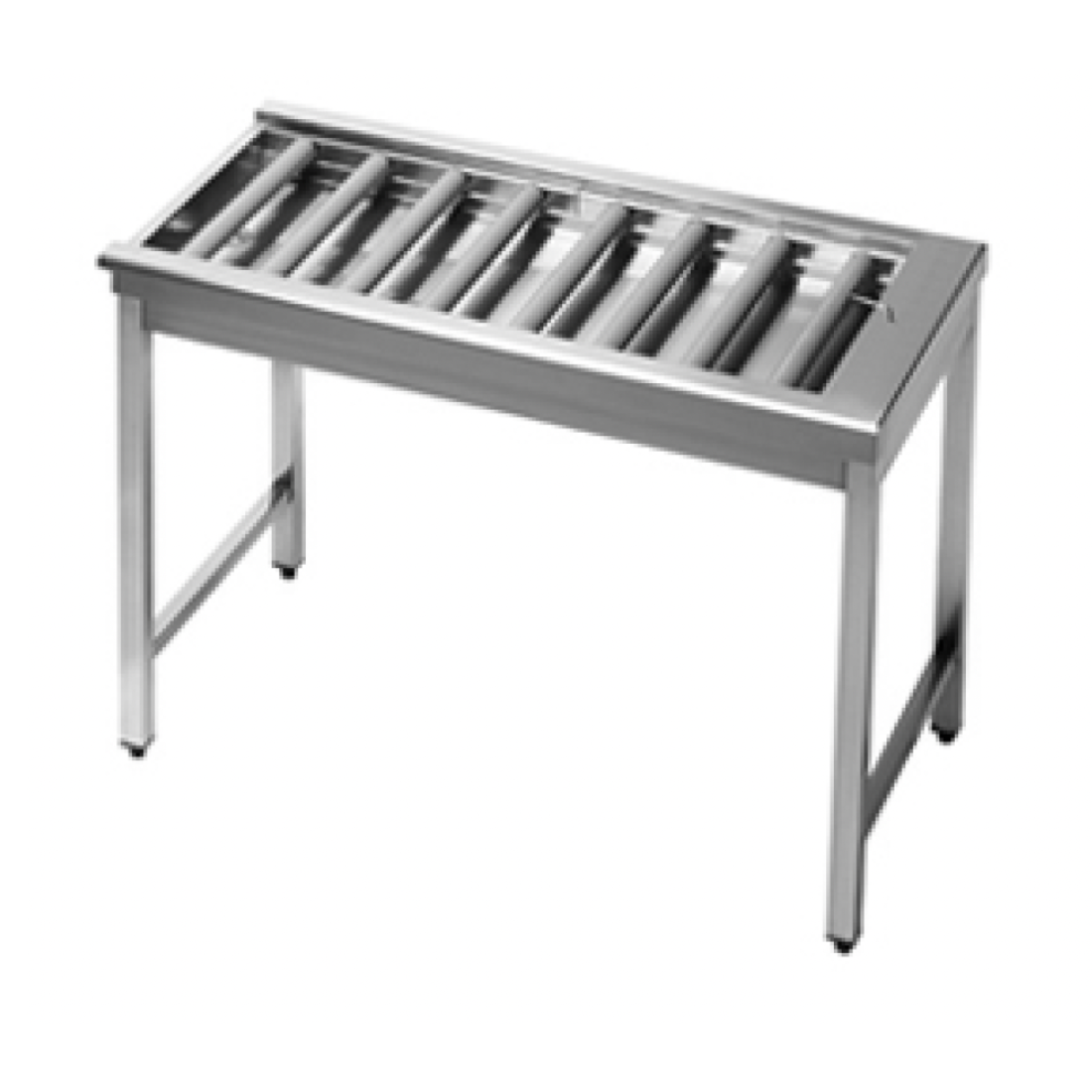 Fagor Stainless Steel Rolling Table for 2 Baskets MR2C