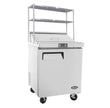 1 DOOR SANDWICH PREP TABLE FRIDGE WITH OVER SHELF MSF8301OS