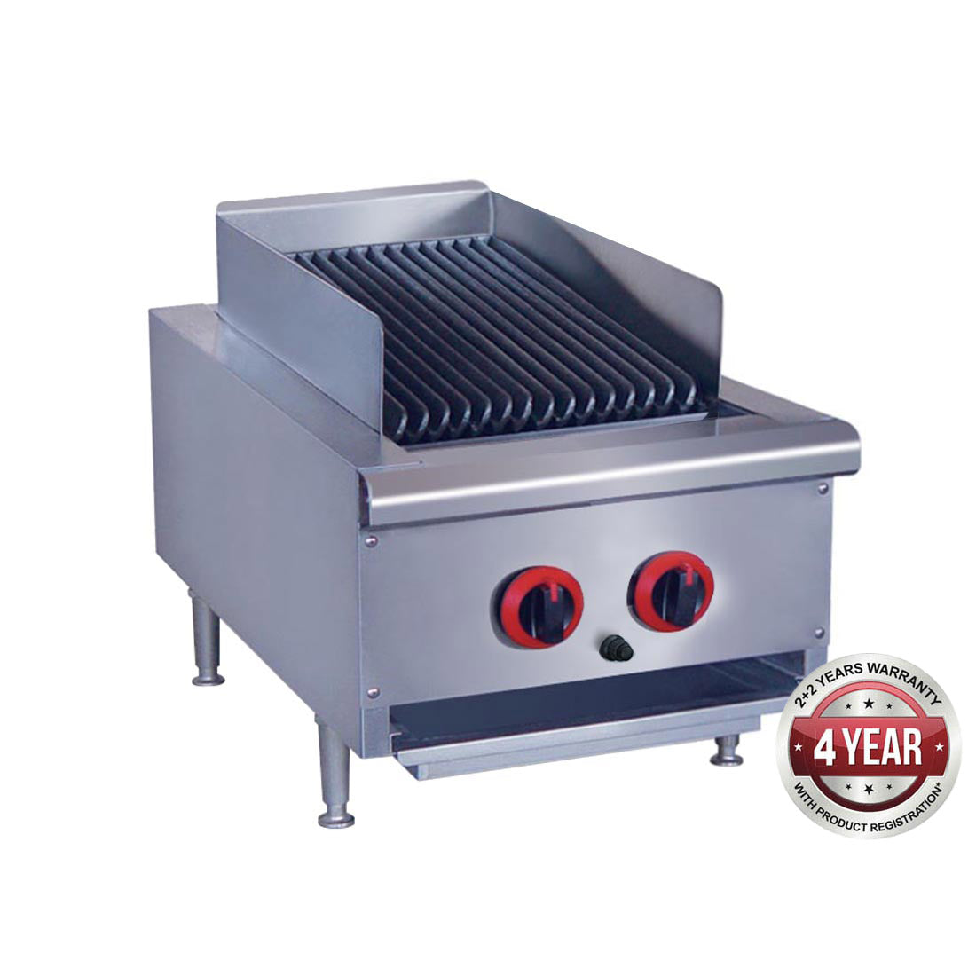 Natural Gas 2 Burner Char Grill Top - QR-14E