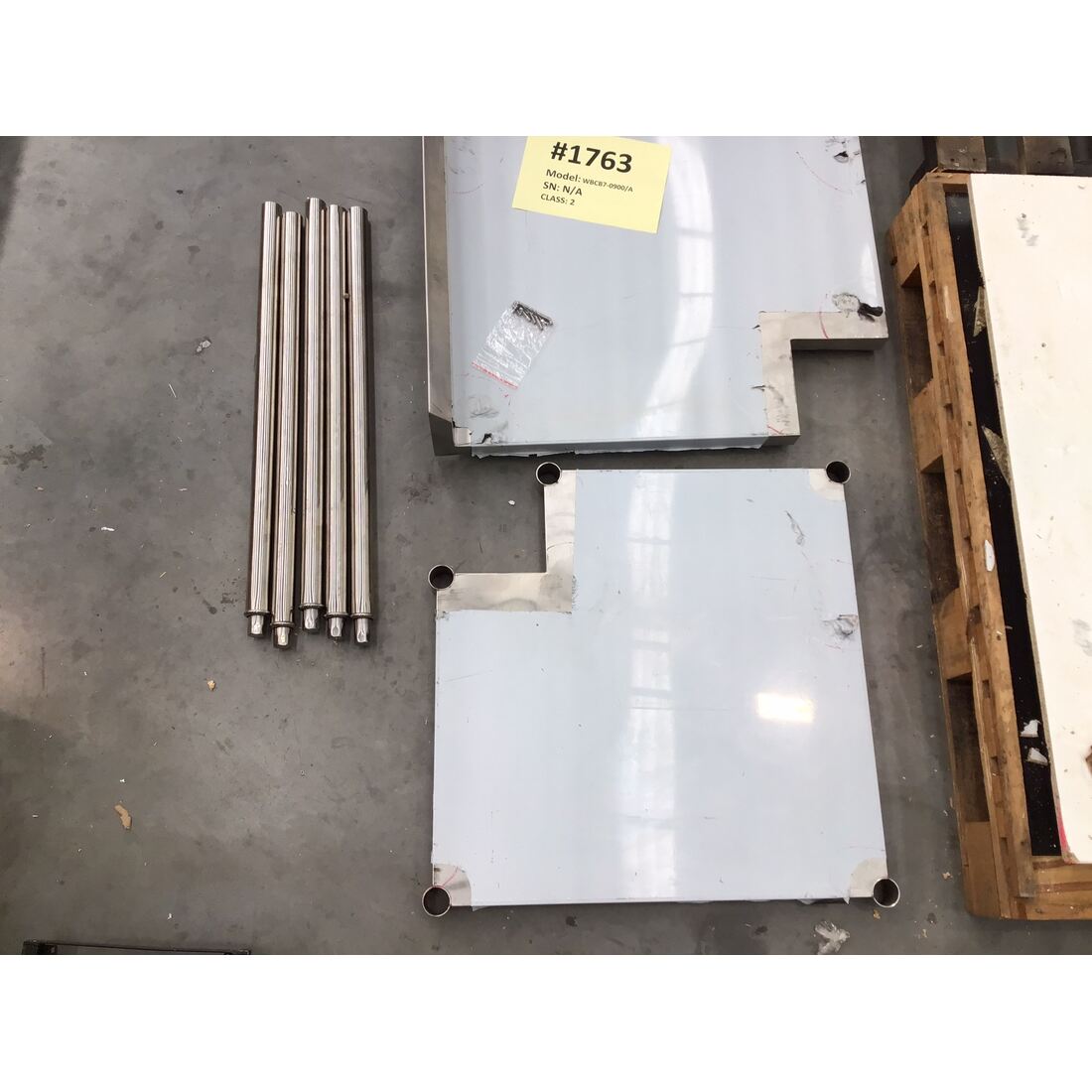 2NDs: Modular System Corner Workbench, 150mm Splashback & Undershelf WBCB7-0900/A-NSW1763