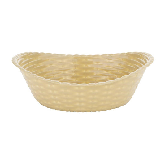 Olympia Kristallon Oval Polypropylene Basket - 215x160mm 8 1/2x6 1/4"