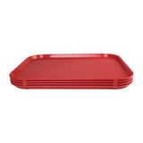 EDLP - Olympia Kristallon Foodservice Tray Red - 350x450mm